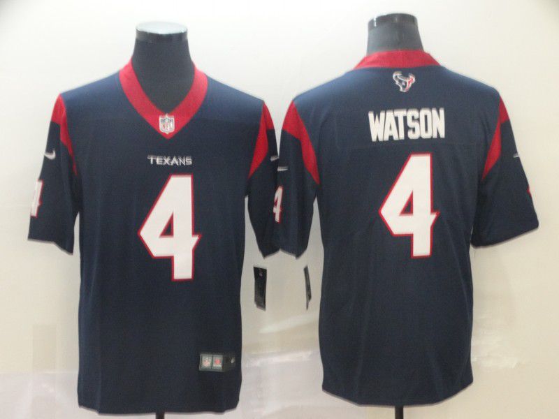 Men Houston Texans #4 Watson Blue Nike Vapor Untouchable Limited Player NFL Jerseys